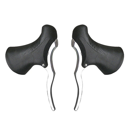 Lightweight Aluminum Bicycle Brake Handle &ndash; Front and Rear Black silver