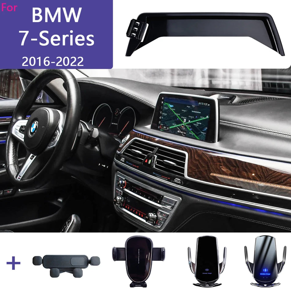 BMW 7-serie trådlös laddningshållare för telefon för 10,3 tum