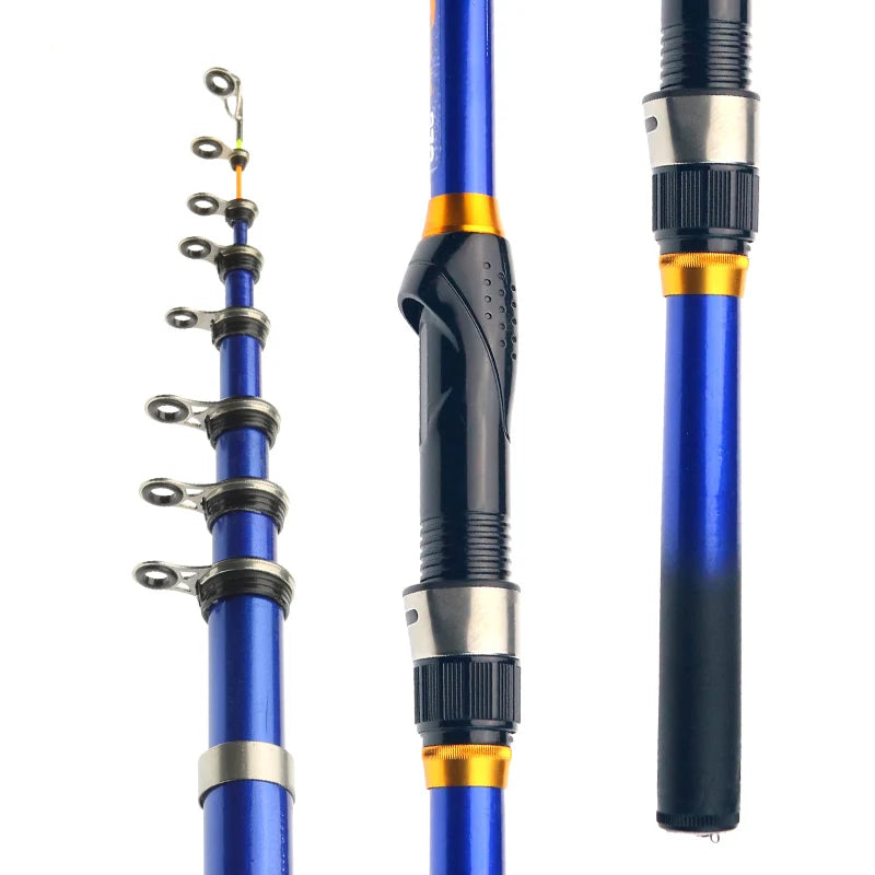 PROXPE Telescopic Rock Fishing Rod - Carbon Fiber, Lightweight &amp; Portable