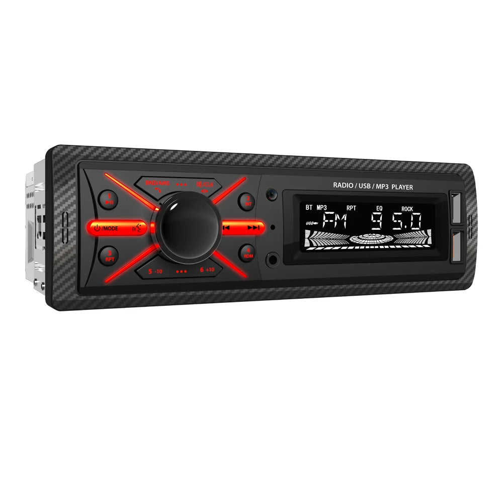 1 Din Car Radio Multimedia MP3 Player - Bluetooth Charging CMD-950
