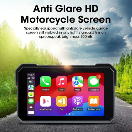 Srnubi Motorcycle Display Screen &ndash; Waterproof Digital Dashboard with Carplay and Android Auto