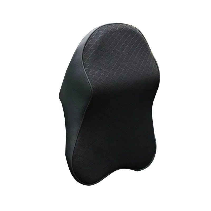 Car Headrest Memory Foam Neck Pillow &ndash; Breathable Comfort Black Small