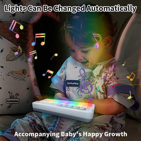 Rainbow Flashing Piano Toy &ndash; Educational Fun with 5 Instruments