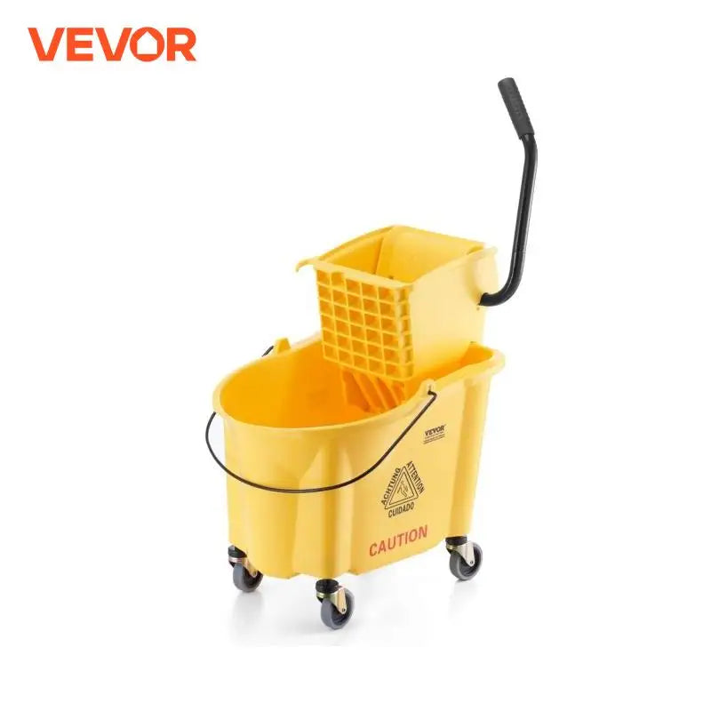 Vevor Secchio per Mop da 35Qt con Strizzatore a Pressione Laterale Professionale