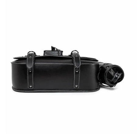 Motorcycle Saddlebags PU Leather Side Tool Pouch Gloves Luggage Saddle Bags Vintage Brown Universal by InterCyprus Trading Ltd