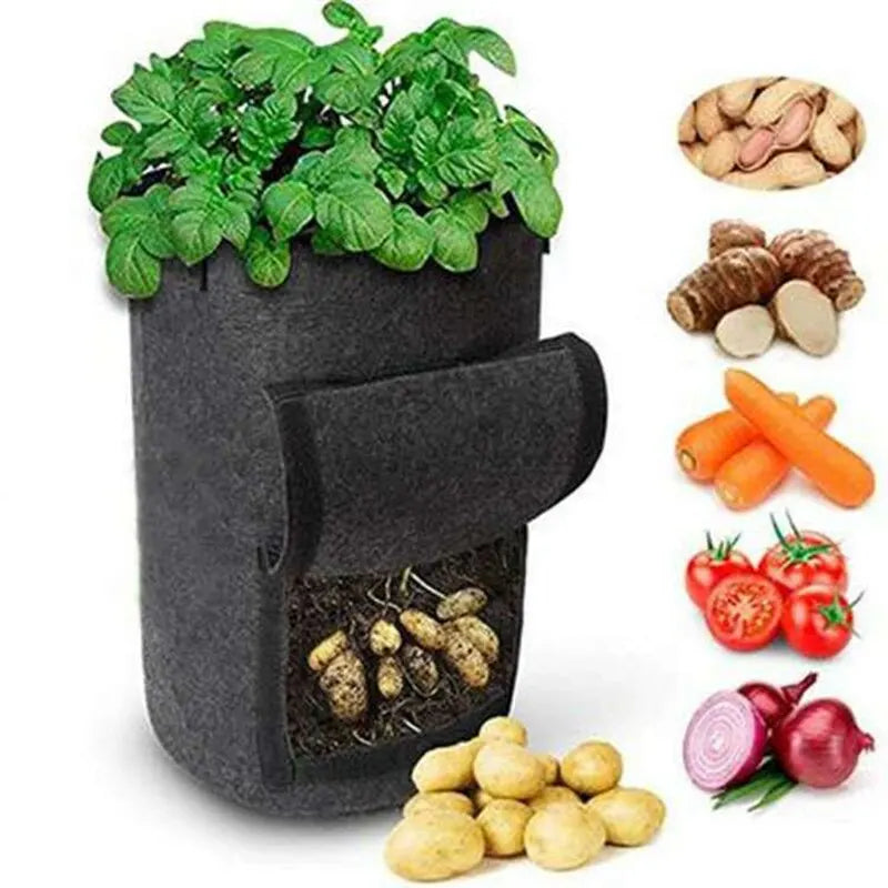 Large Diameter Felt Potato Planting Bag for Easy Harvesting