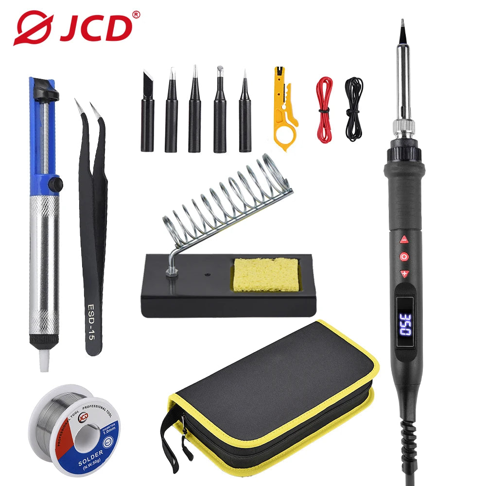 JCD 908U Soldering Iron Kit 80W LCD &ndash; Adjustable Temperature