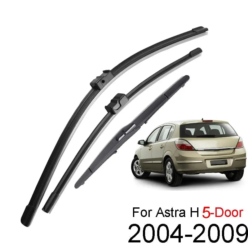 Misima LHD Front Rear Wiper Blades For Opel Astra H 2004 2005 2006 2007 2008 2009 Rubber Windscreen Windshield Car Accessories by InterCyprus Trading Ltd