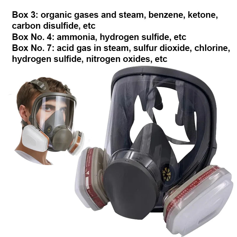 Anti-Fog 6800 Gas Mask &ndash; Full Face Safety For Painting
