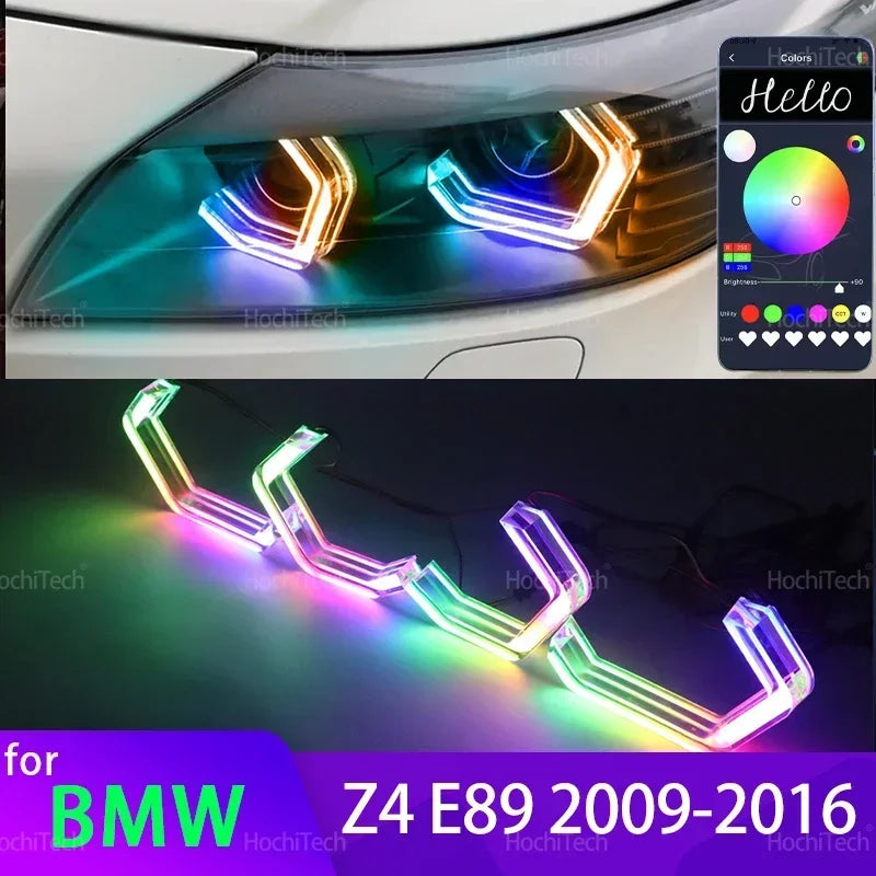Kit de ojos de ángel LED RGB para BMW Z4 E89 2009-2016 SDrive18i 20i 23i