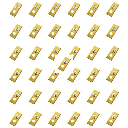 Stainless Steel Robot Mower Blade For Worx Landroid 36pcs Gold
