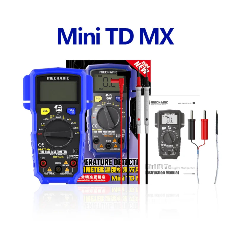 Mechanic Digital Multimeter ACDC Voltage True RMS &ndash; NCV Mini TD MX