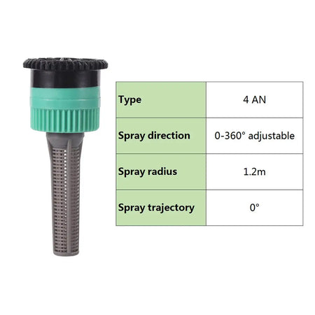 360&deg; Adjustable Popup Watering Sprinkler Nozzle for Efficient Garden Irrigation 4AN