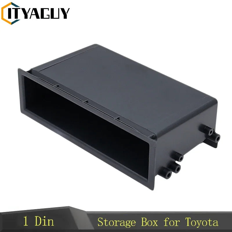 Toyota Universal 1 Din Araç Stereo için Gösterge Kiti ABS Yeniden Montaj Kutusu ve Montaj Donanımı