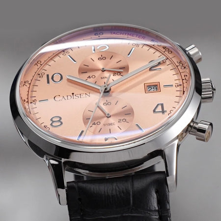 Cadisen Miyota 0S11 Chronograph Watch &ndash; Sunburst Dial