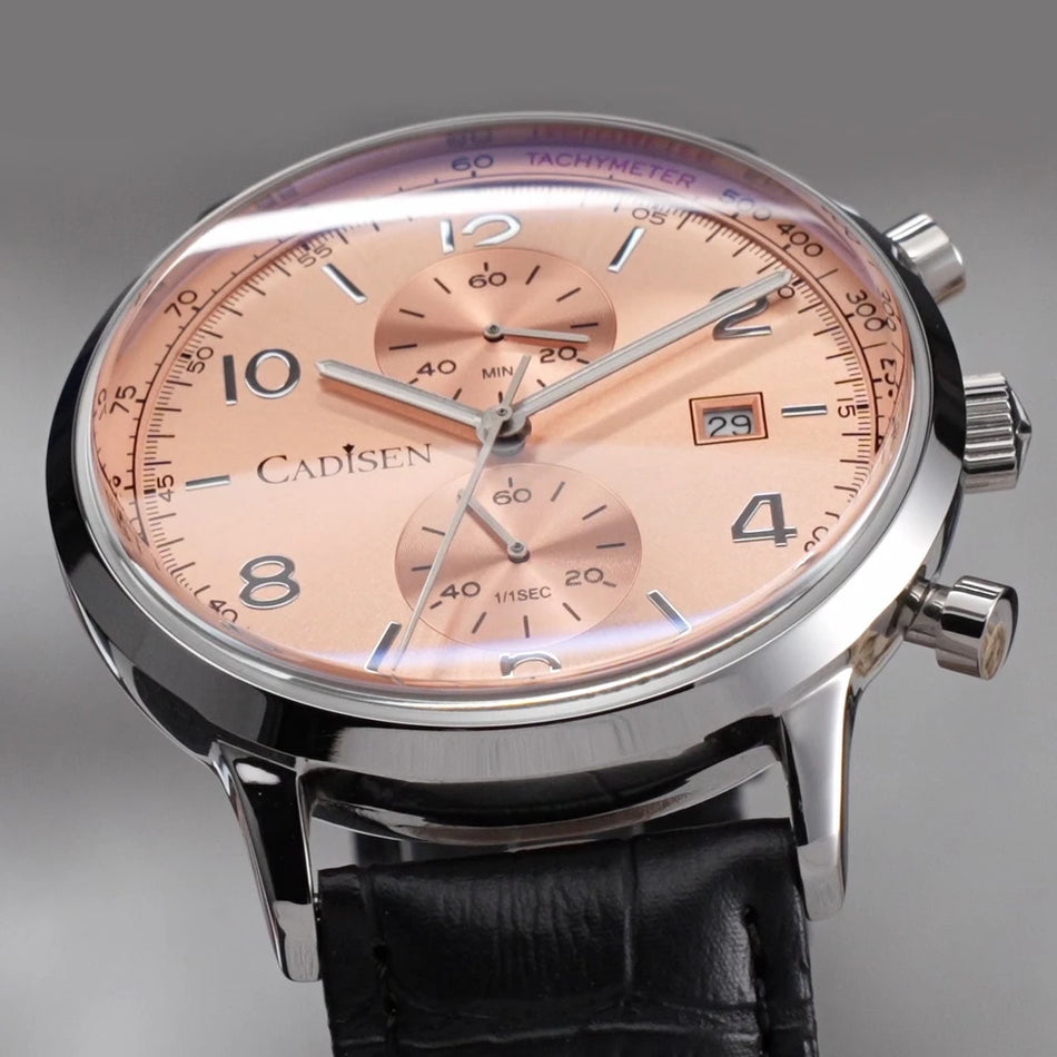 Cadisen Miyota 0S11 Chronograph Watch &ndash; Sunburst Dial