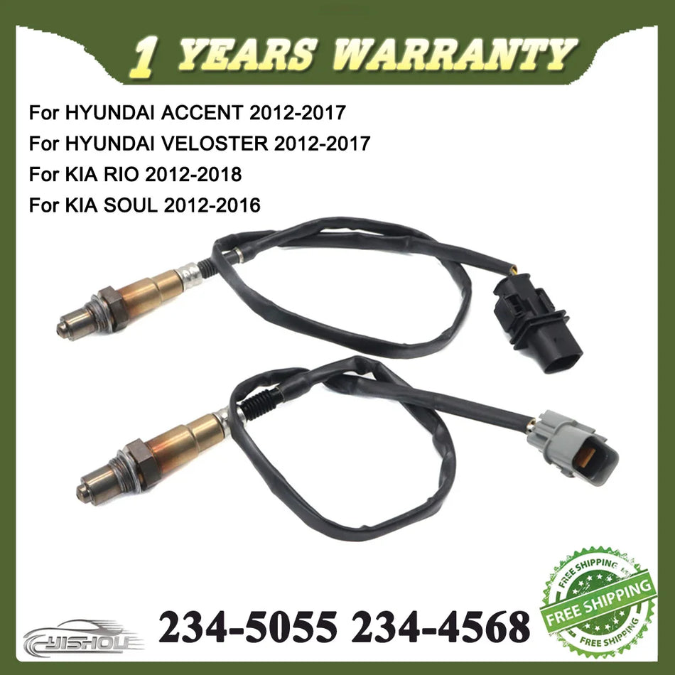 Oxygen Sensor Upstream and Downstream for Kia Rio Soul, Hyundai Accent Veloster