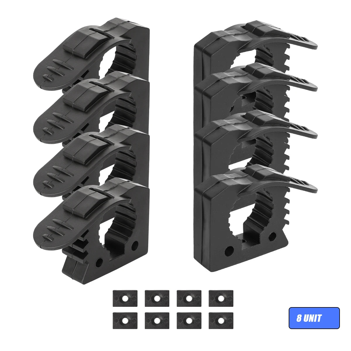 Shovel Mount For Roof Rack &ndash; Rubber Clamp Mounting Kit 8pcs