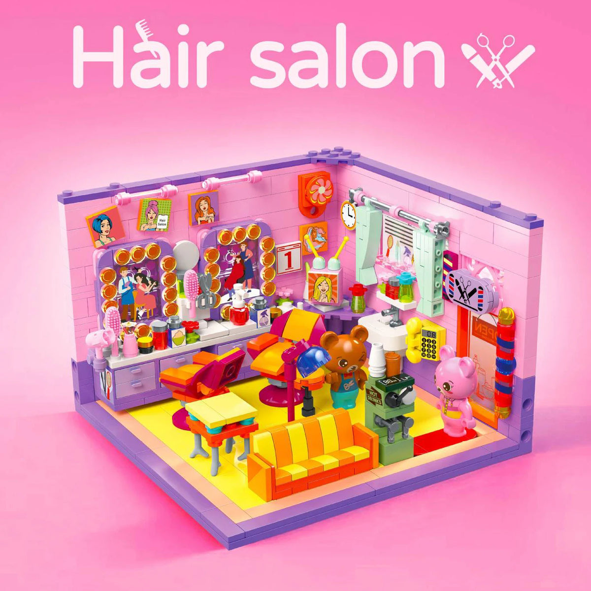 Street View Building Blocks &ndash; Creative Coffee Shop Assembly Set