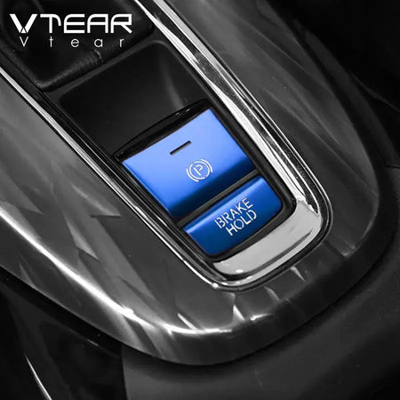 Vtear Car Central Control Button Trim For Honda HRV HR-V 2015-2021 Parking Brake Switch Cover Interior Sequin Stickers Accessory by InterCyprus Trading Ltd