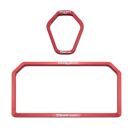 RSMINMOTO CNC Aluminium Meter Cover &amp; Switch Protector for Yamaha TMAX560 Tech Max Red