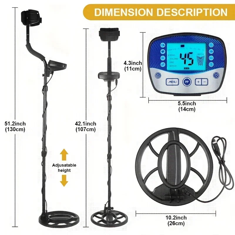 ANENG T11 Professional Metal Detector &ndash; Waterproof Design