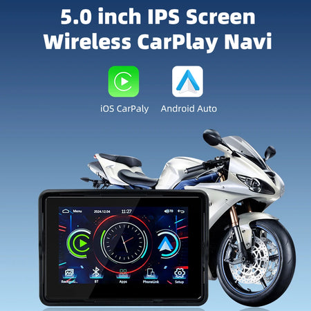 EKIY 5 Inch Motorcycle GPS Navigation Display Screen &ndash; Waterproof Portable Digital Dashboard