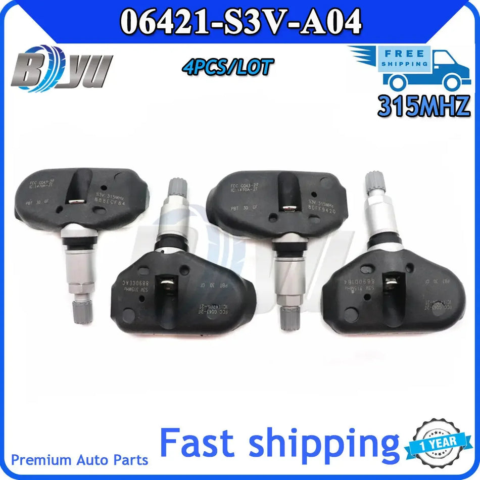 Capteur de pression des pneus TPMS Acura MDX TL RL 2004-2008 315MHz 06421-S3V-A04
