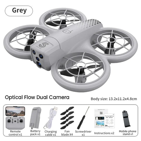 Cz05 RC Drone Dual Cam FPV 2.4G &ndash; Lightweight Design gray camera