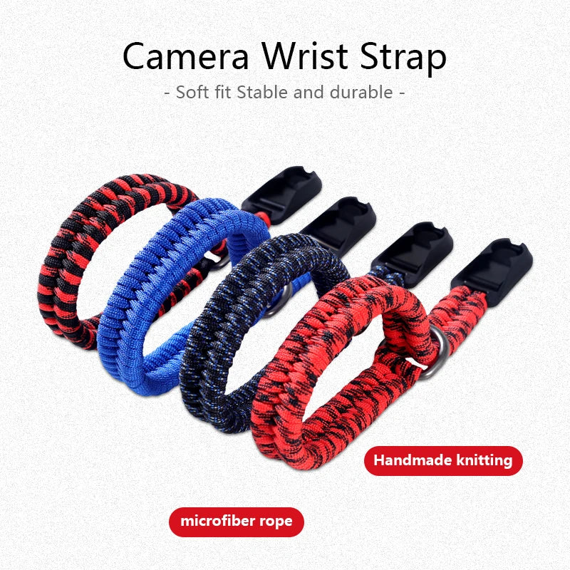 Hand Braided Camera Wrist Strap | Adjustable Quick Release for Nikon, Fuji, Sony, Canon, Olympus