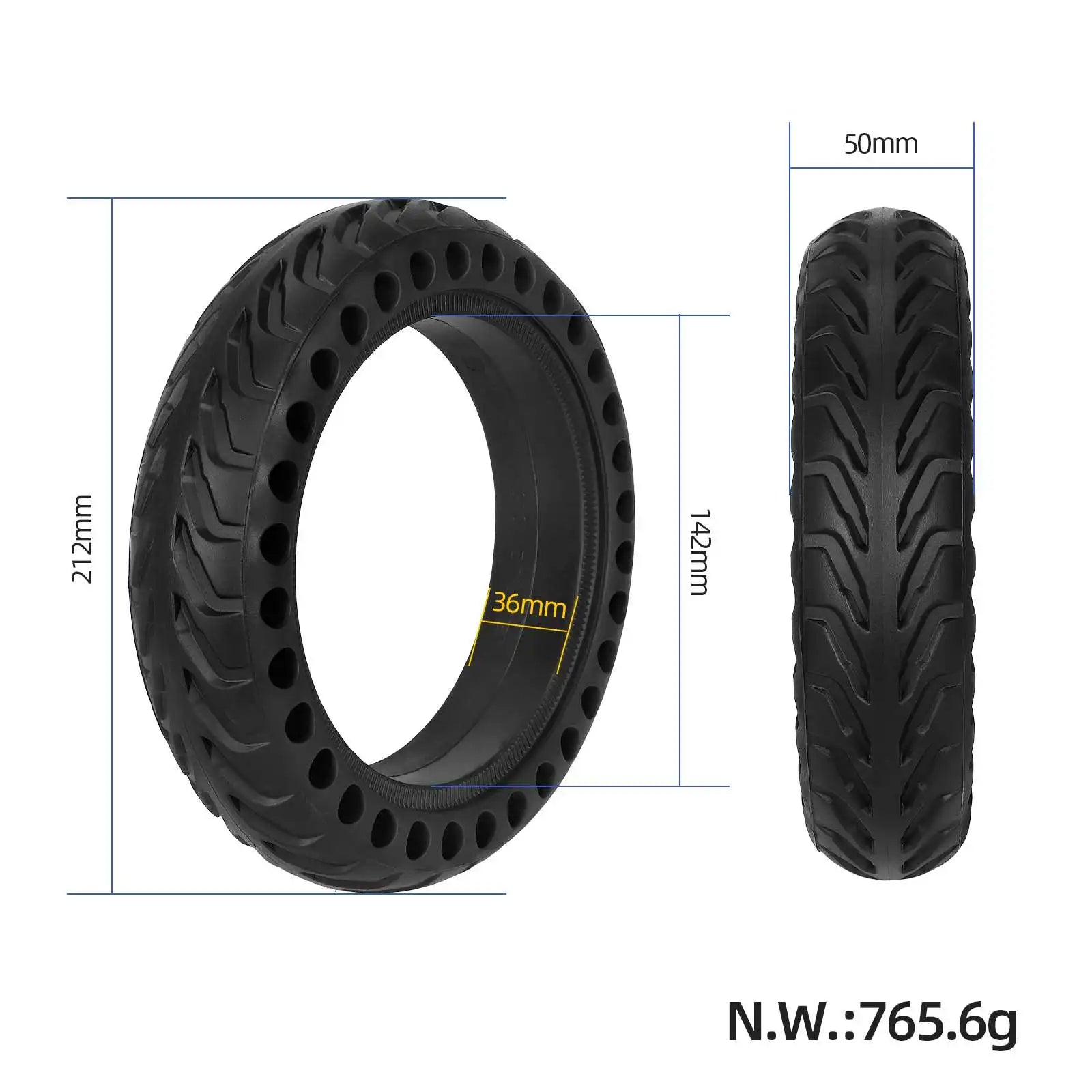 Durable 8.5 Inch Honeycomb Solid Tires for Xiaomi M365 Electric Scooter
