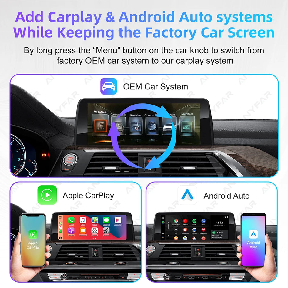 BMW EVO MGU ID System Wireless CarPlay Android Auto Retrofit Kit