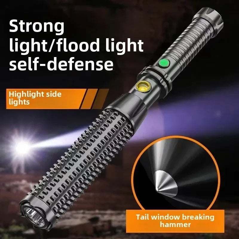 Lampe de poche Wolf Tooth avec défense personnelle télescopique, lumière d'extérieur