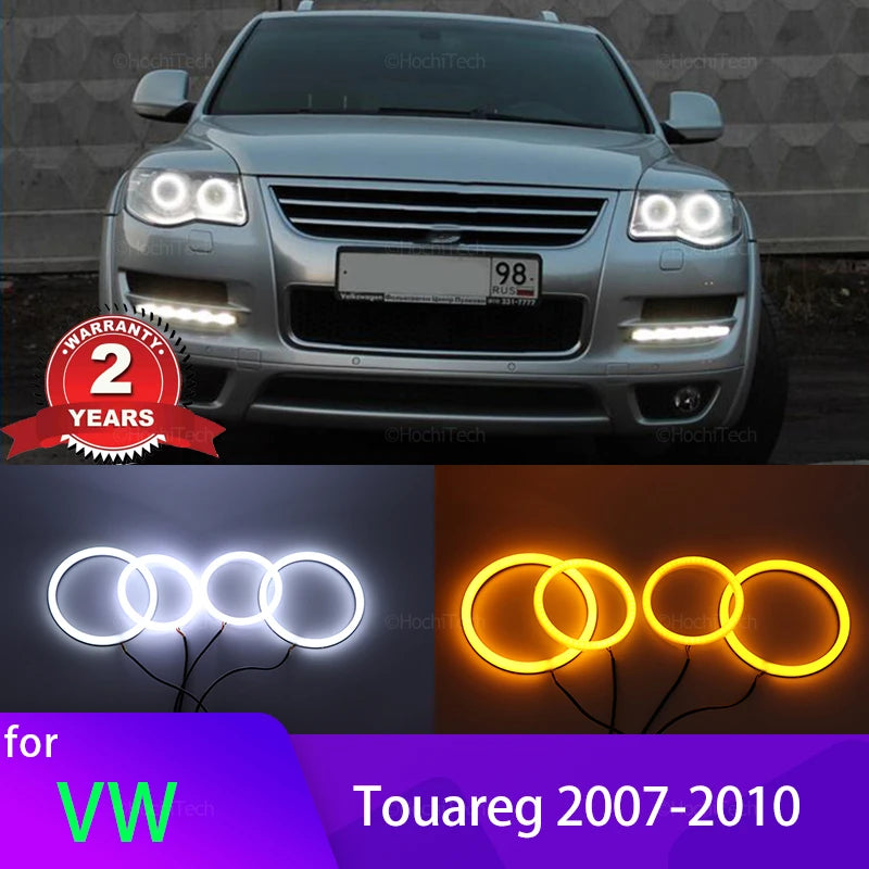 Anillos Angelicales LED con DRL Switchback para Volkswagen Touareg 2007-2010