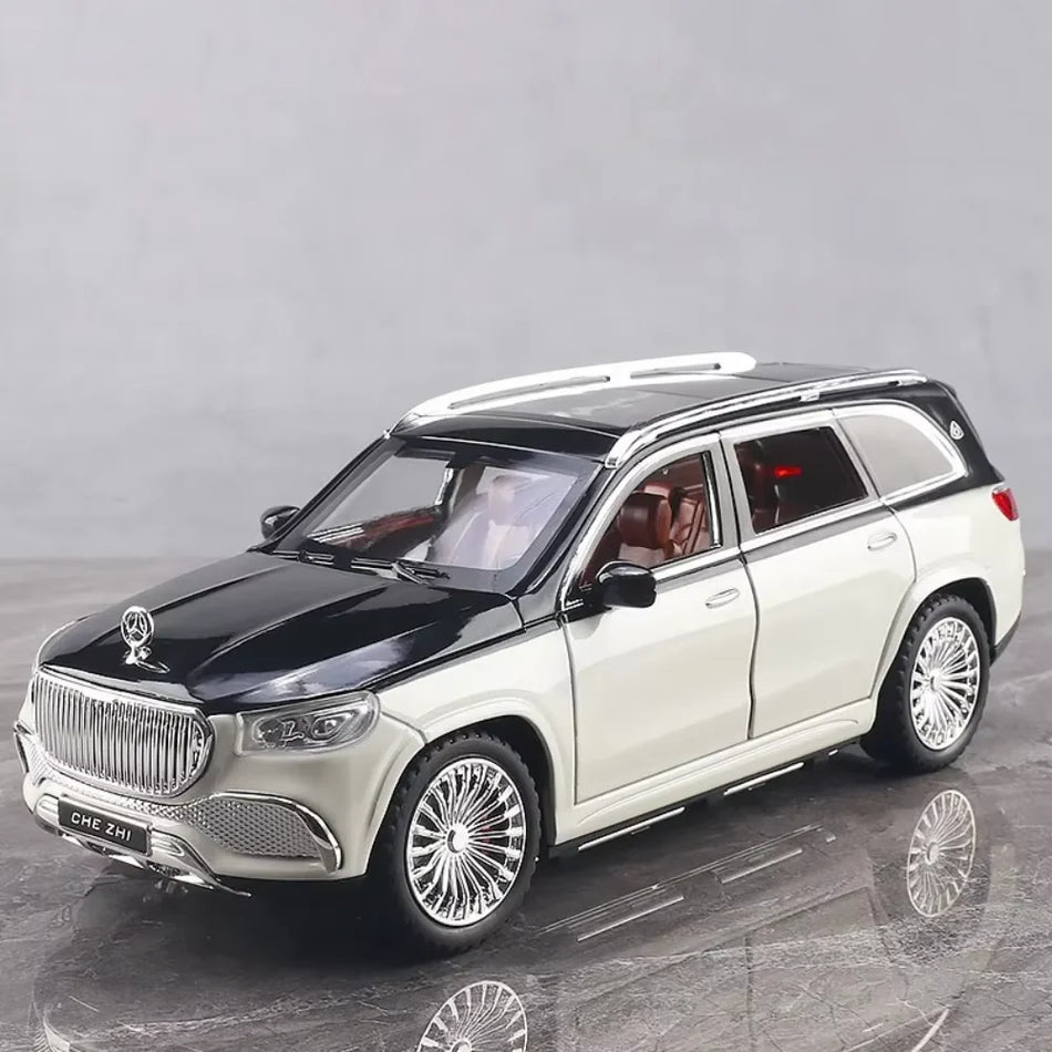 Mașină de jucărie GLS600 din metal turnat, cu sunete și lumini, uși care se deschid.