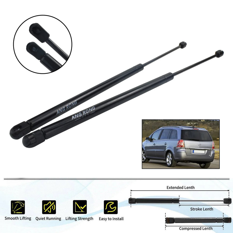 Plynové vzpěry zadních dveří pár pro Vauxhall Zafira A 1999-2005 zvedání kufru 545mm