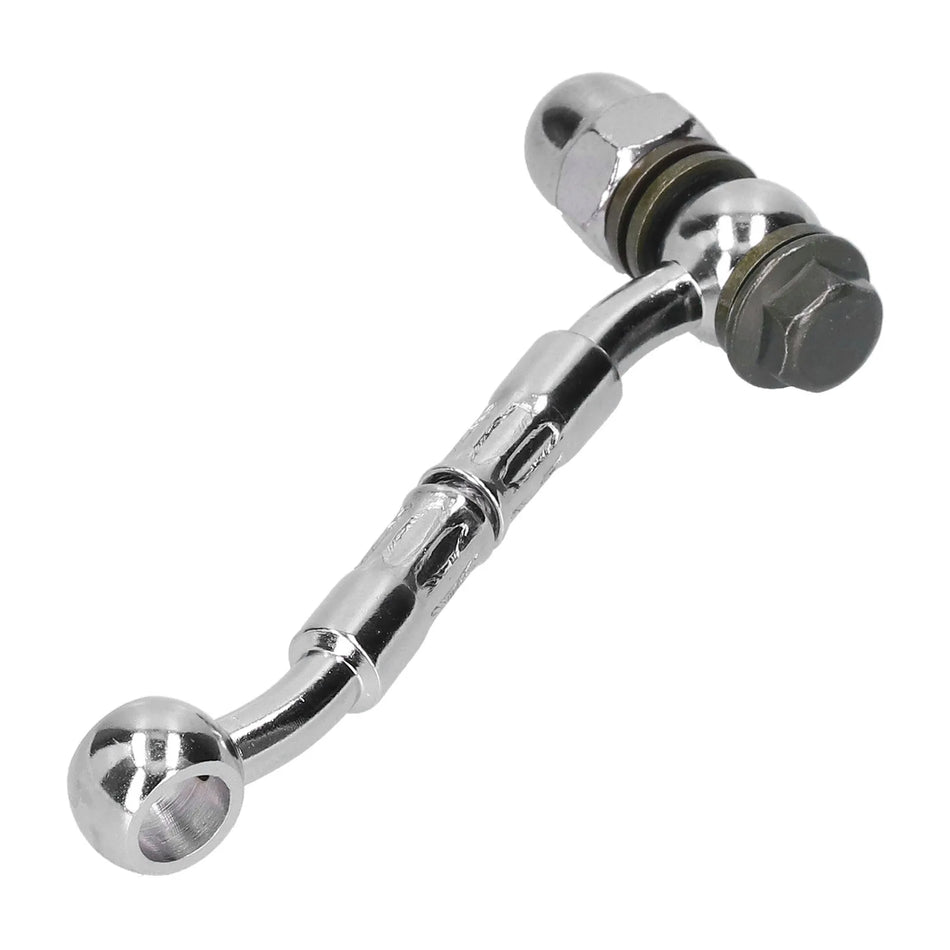 Universal Motorcycle Brake Hose Extend Connector, Steel Hydraulic Coupling