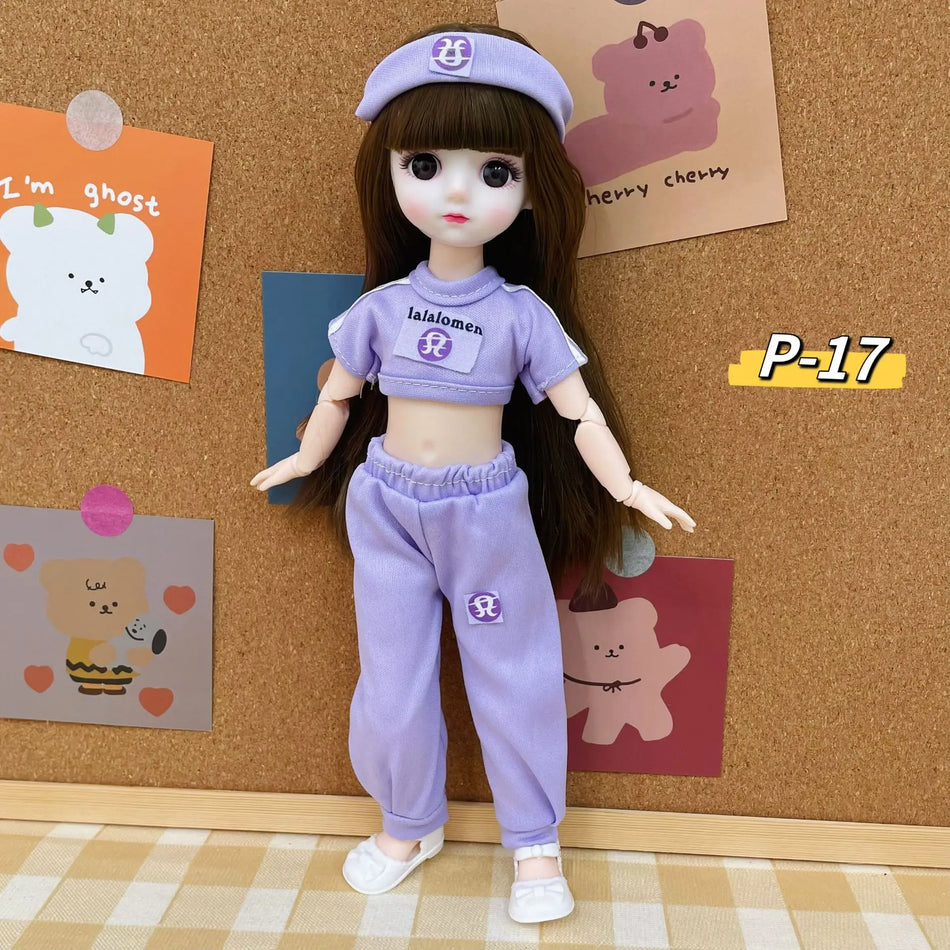 12 inç Oyuncaklar Bjd Anime Bebek Dollhouse Aksesuarları Çocuk Kız Etek Şapka Headdress Giysileri Ile 30 CM 4 Ila 16 Yıl Giydirme Hediyeler