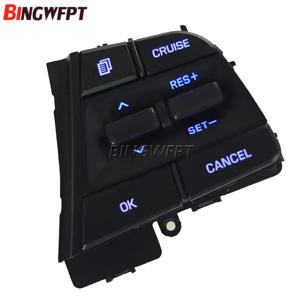 Cruise Control Switch With blue Backlight for Hyundai Accent 1.6L 2019 2020 2021 2022 by InterCyprus Trading Ltd