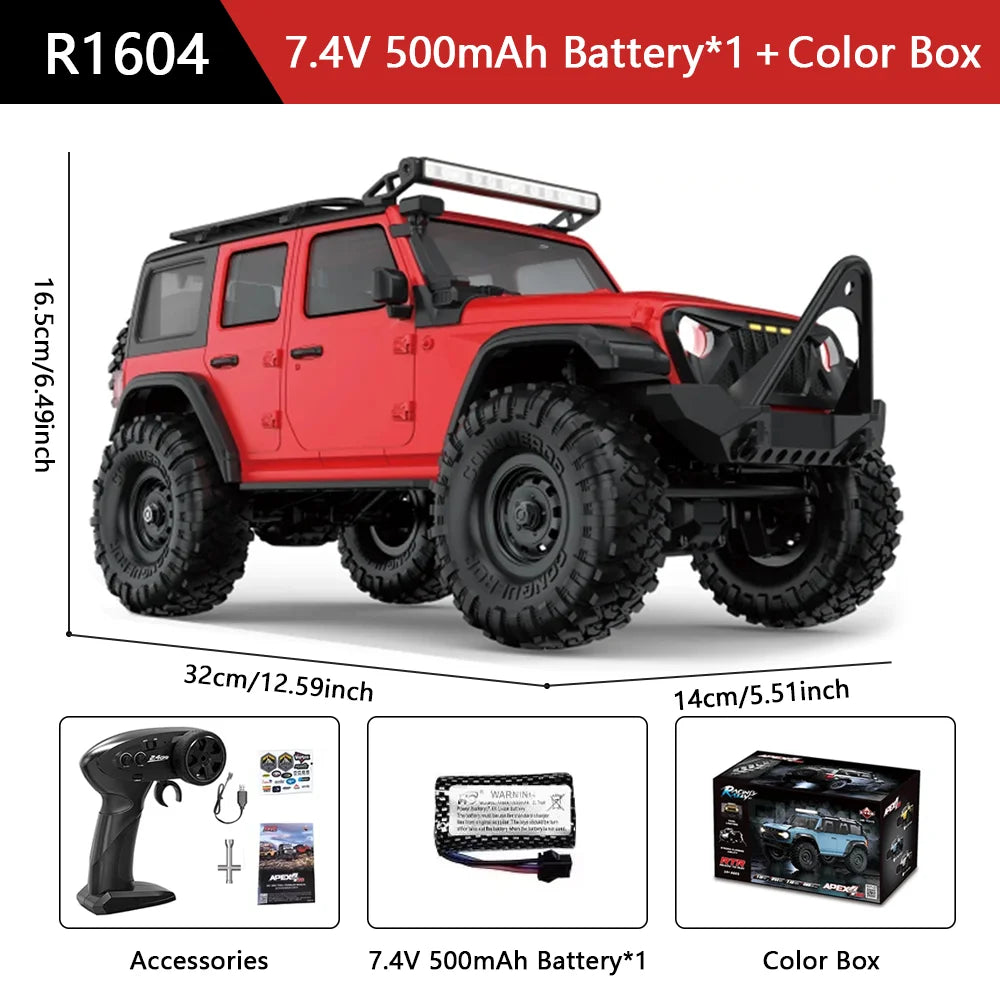 HB R1601 RC Car 1:16 4WD Off Road Model &ndash; LED Lights R1604