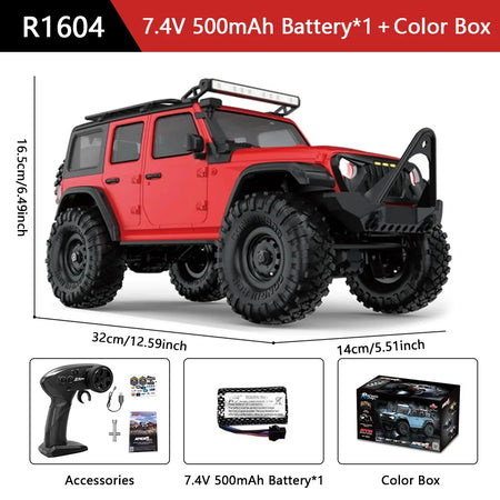 HB R1601 RC Car 1:16 4WD Off Road Model &ndash; LED Lights R1604
