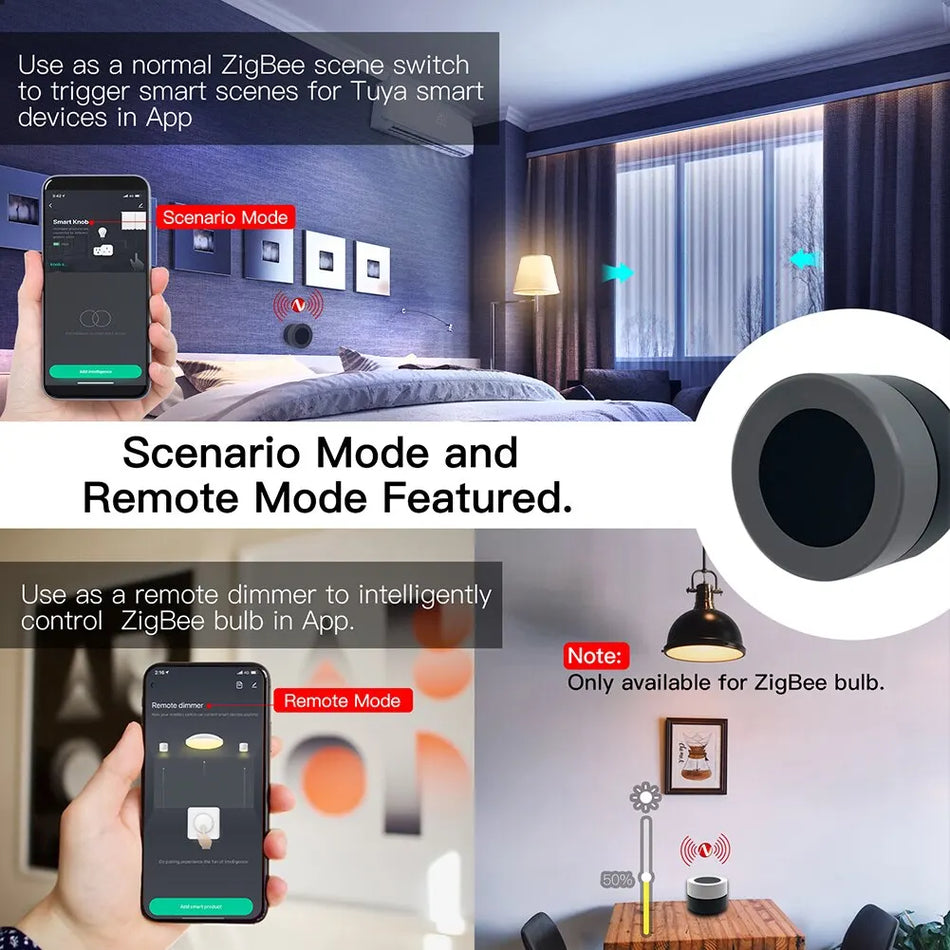 ZT-SY-RD-MS &ndash; ZigBee Smart Knob Scene Switch Two-in-One