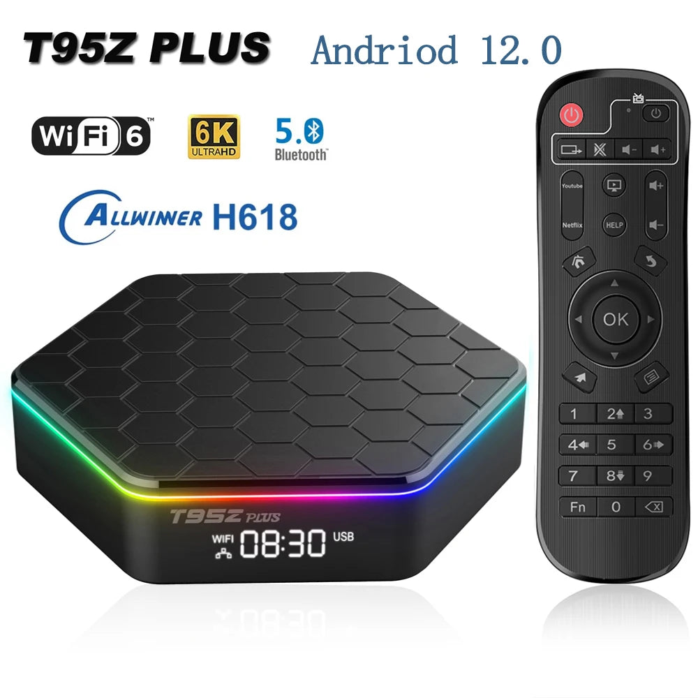 T95ZPLUS Global Version Smart TV Box &ndash; 4K HDR10 Streaming