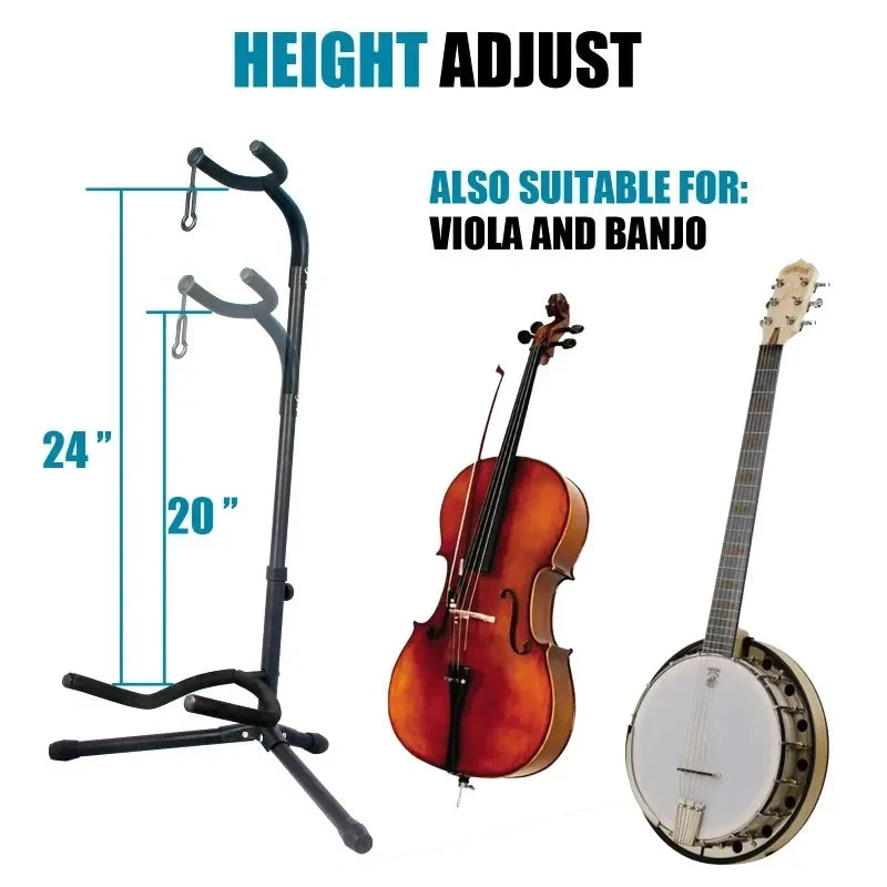 Vertical Guitar Stand Foldable &ndash; Neck Support and Display