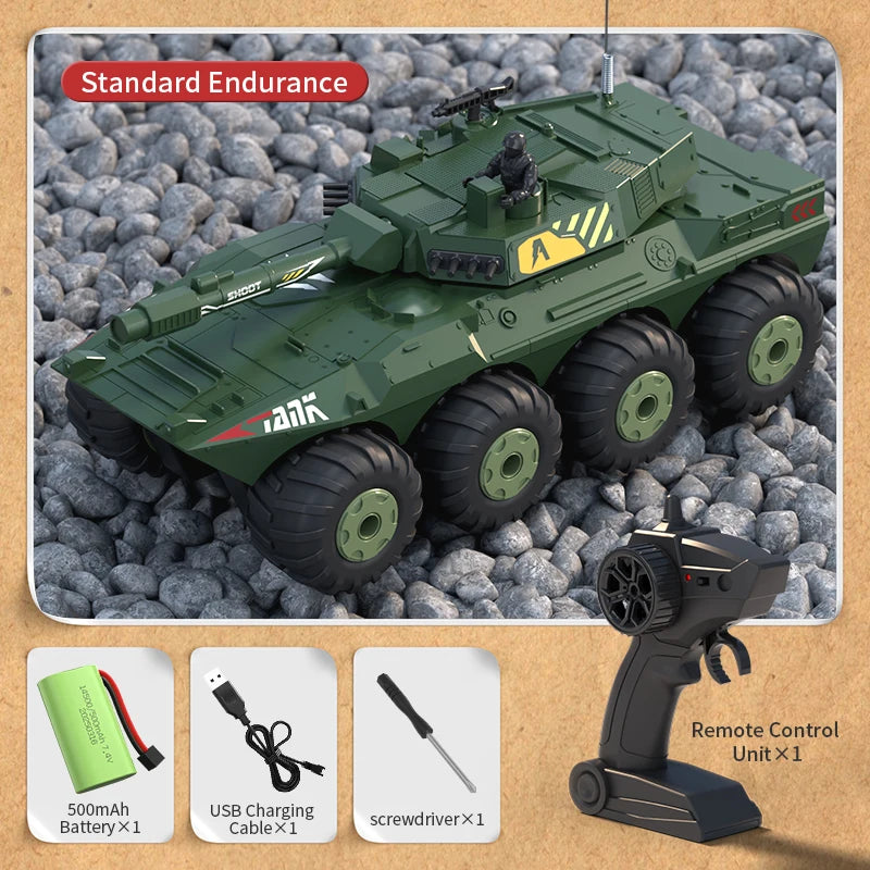 1/32 RC Tank &ndash; 4CH 2.4G Remote Control with 40 Minute Flight Time 1802 Version Green