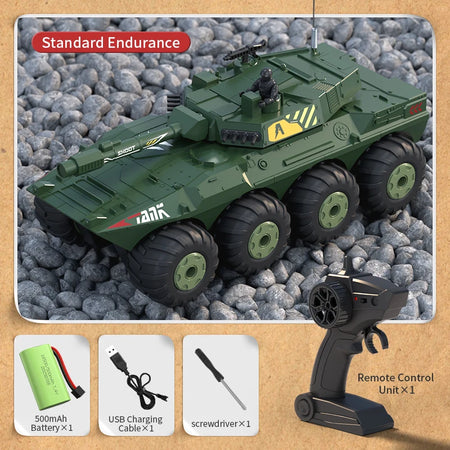 1/32 RC Tank &ndash; 4CH 2.4G Remote Control with 40 Minute Flight Time 1802 Version Green