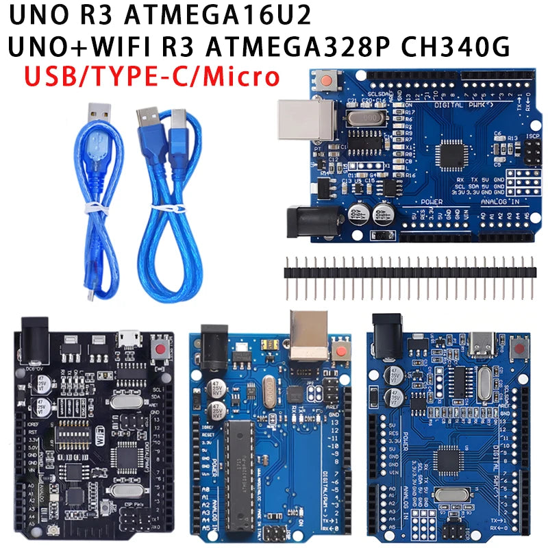 UNO R3 Development Board &ndash; Integrated WiFi Module for Seamless Connectivity