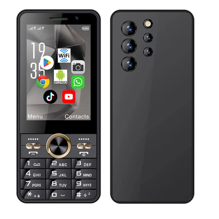 Unlocked 3.5 Inch Android Senior Phone 4G &ndash; Dual SIM Black / Standard