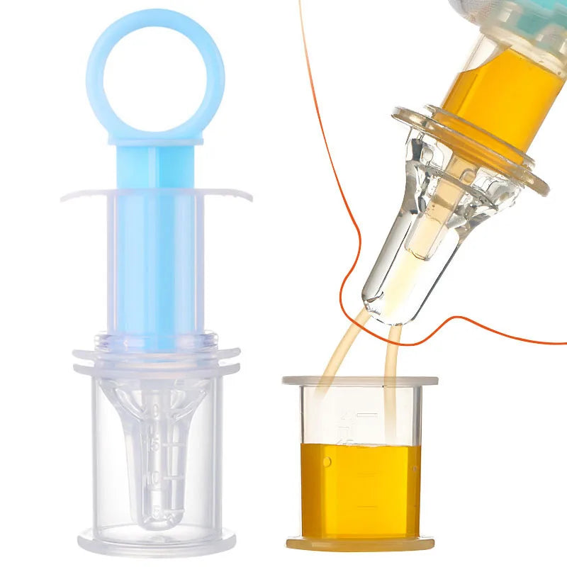 Baby-Medikamentenspender und Fütterungsutensilien, Silikonpipette, Mehrfarbig