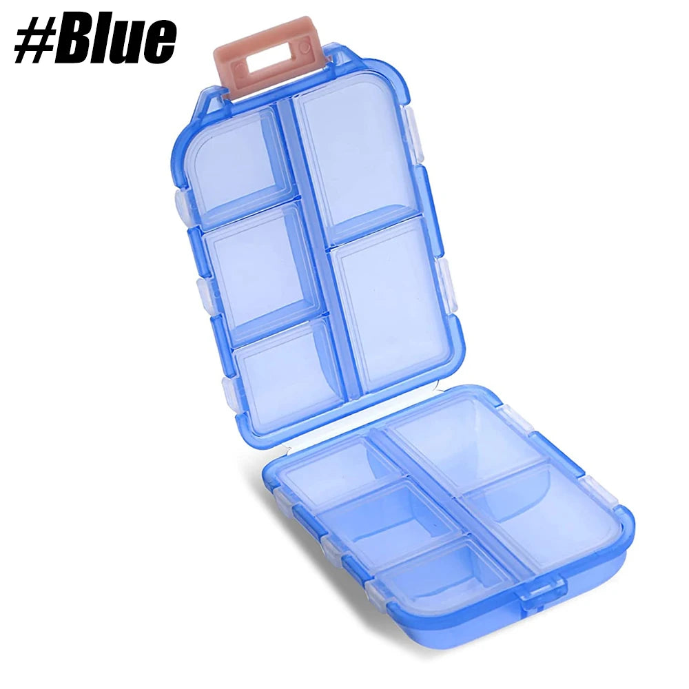YQQGD Pill Organizer &ndash; Moisture Proof Portable Design Blue